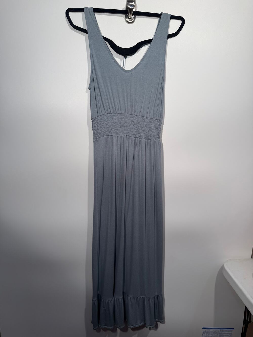 Pink Rose Womens Size M Sage Green Boho Maxi Dress